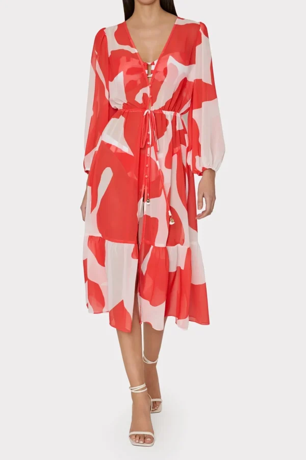 fiona_grand_foliage_cover_2.webp Cover-Ups-MILLY Fiona Grand Foliage Cover-Up Red/White