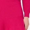 Skirts-MILLY Flare Knit Skirt Fuchsia