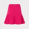 Skirts-MILLY Flare Knit Skirt Fuchsia
