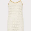 Jumpsuits & Rompers-MILLY Floral Crochet Cami Mini Dress Ecru