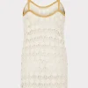 Cover-Ups-MILLY Floral Crochet Cami Mini Dress Ecru
