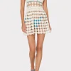 Cover-Ups-MILLY Floral Crochet Mini Cover-Up Dress Ecru