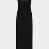 floral_jacquard_strapless_3-2.webp Day Dresses-MILLY Floral Jacquard Strapless Midi Dress Black Multi