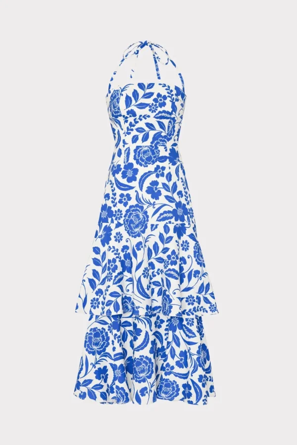flowers_of_spain_linen_ma_0-1.webp Day Dresses-MILLY Flowers Of Spain Linen Maxi Dress Blue/White