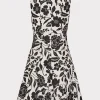 flowers_of_spain_linen_mi_1-3.webp Little Black Dresses-MILLY Flowers Of Spain Linen Mini Dress Black/White