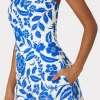Jumpsuits & Rompers-MILLY Flowers Of Spain Linen Shorts Blue/White