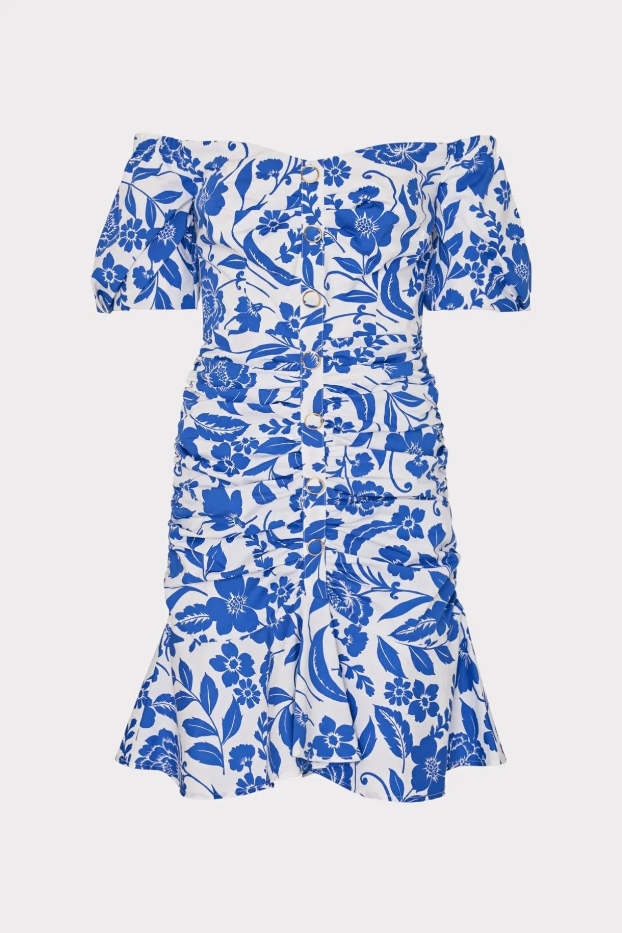 flowers_of_spain_off_the__0.webp Jumpsuits & Rompers-MILLY Flowers Of Spain Off The Shoulder Dress Blue/White