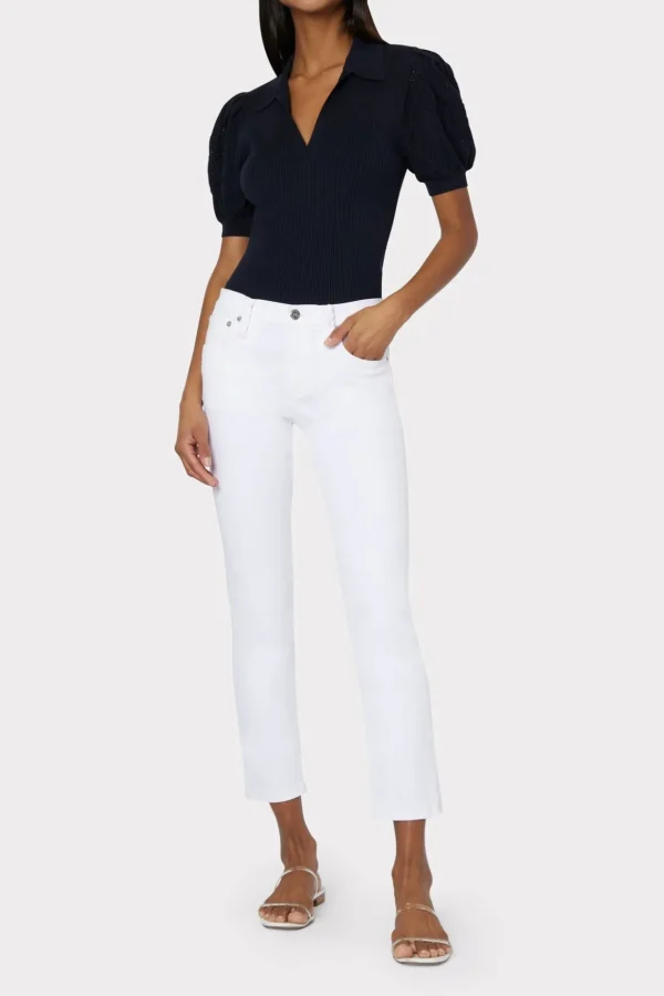 Pants-MILLY Gale Skinny Jeans White