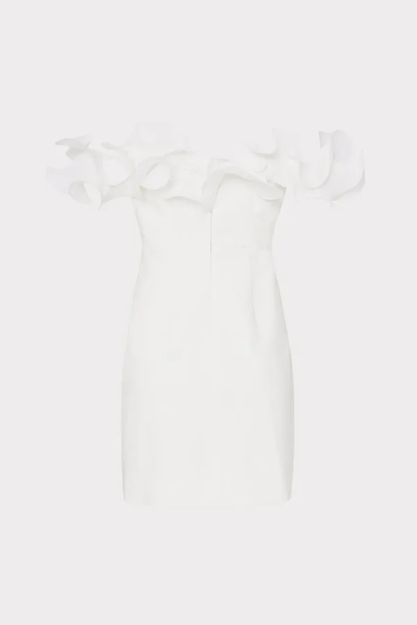 gizelle_ruffle_off_the_sh_3.webp White Dresses-MILLY Gizelle Ruffle Off The Shoulder Dress Ecru