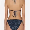 Jumpsuits & Rompers-MILLY Glimmer String Bikini Bottom With Crystal Applique Navy
