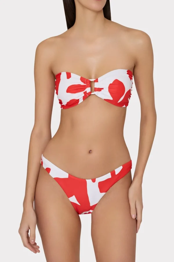 grand_foliage_bikini_top_2.webp Jumpsuits & Rompers-MILLY Grand Foliage Bikini Top Red/White