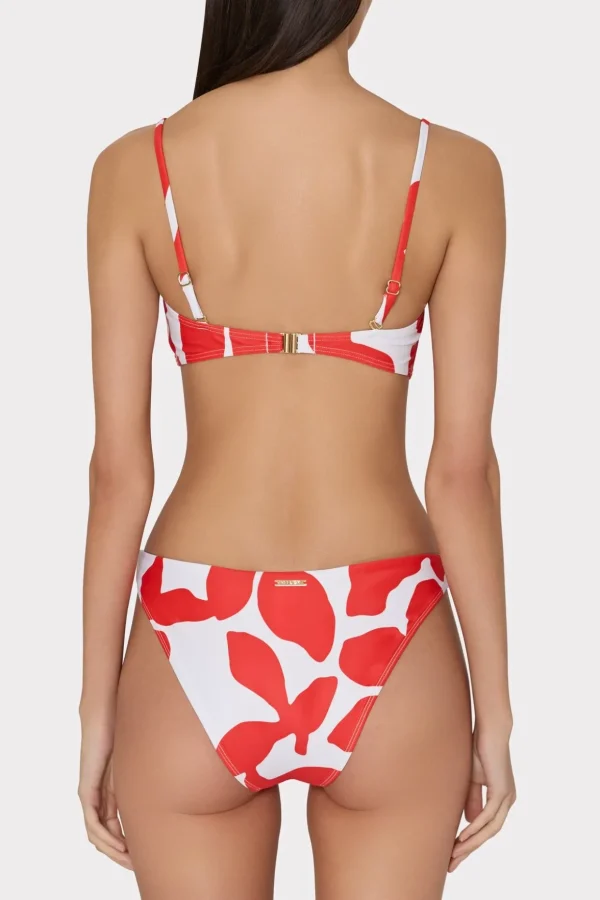 grand_foliage_bikini_top_3.webp Jumpsuits & Rompers-MILLY Grand Foliage Bikini Top Red/White