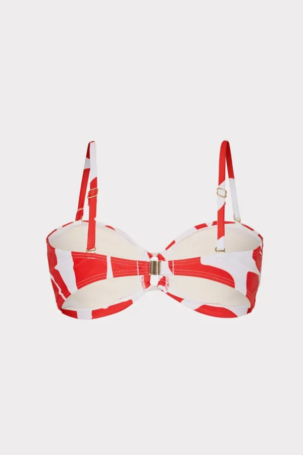 grand_foliage_bikini_top_5.webp Jumpsuits & Rompers-MILLY Grand Foliage Bikini Top Red/White