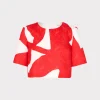 grand_foliage_top_0-1.webp Matching Sets-MILLY Grand Foliage Top Red/White
