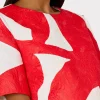 grand_foliage_top_2-1.webp Matching Sets-MILLY Grand Foliage Top Red/White