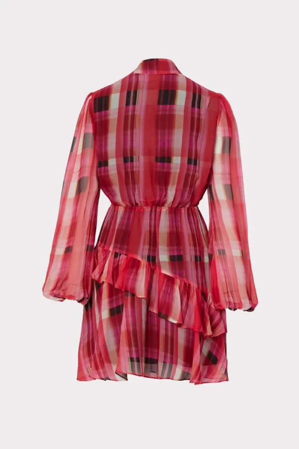 hadlee_prep_plaid_dress_3.webp Day Dresses-MILLY Hadlee Prep Plaid Dress Red Multi