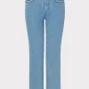 Denim-MILLY Hali Crystal Embellished Jeans Light Wash