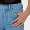 Pants-MILLY Hali Crystal Embellished Jeans Light Wash