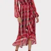 Jumpsuits & Rompers-MILLY Halley Prep Plaid Dress Red Multi