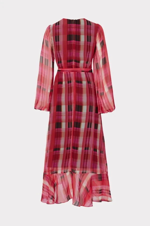 halley_prep_plaid_dress_3-1.webp Day Dresses-MILLY Halley Prep Plaid Dress Red Multi