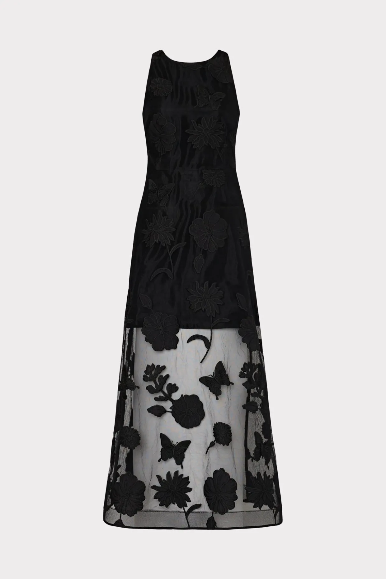 hannah_d_butterfly_embroi_0.webp Jumpsuits & Rompers-MILLY Hannah 3D Butterfly Embroidery Dress Black