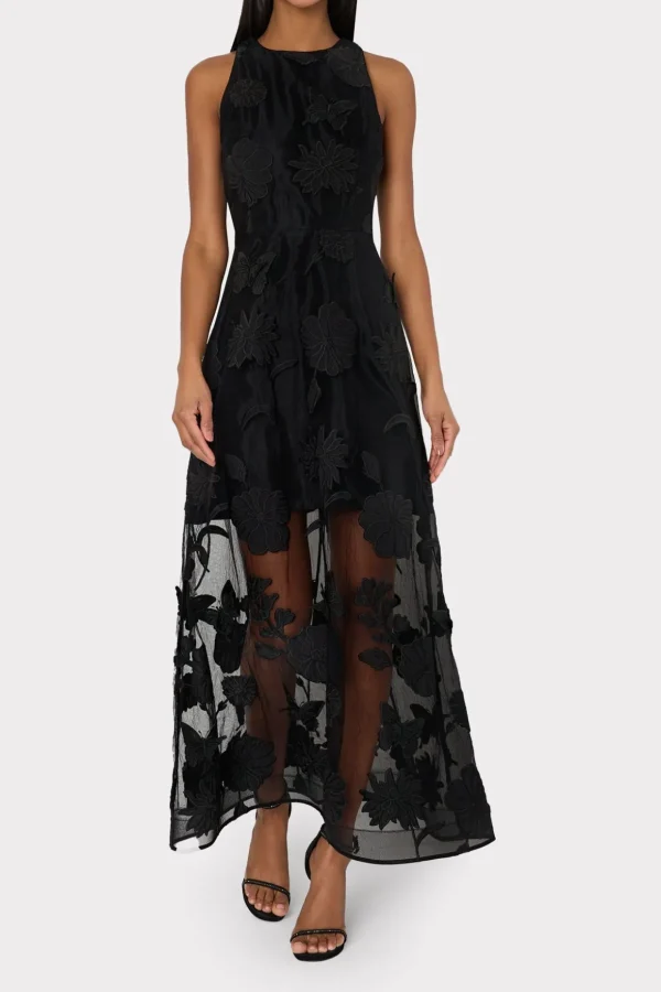 hannah_d_butterfly_embroi_1-3.webp Evening Gowns-MILLY Hannah 3D Butterfly Embroidery Dress Black