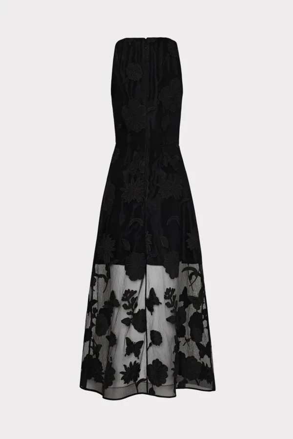 hannah_d_butterfly_embroi_4-1.webp Guest Of Dresses-MILLY Hannah 3D Butterfly Embroidery Dress Black