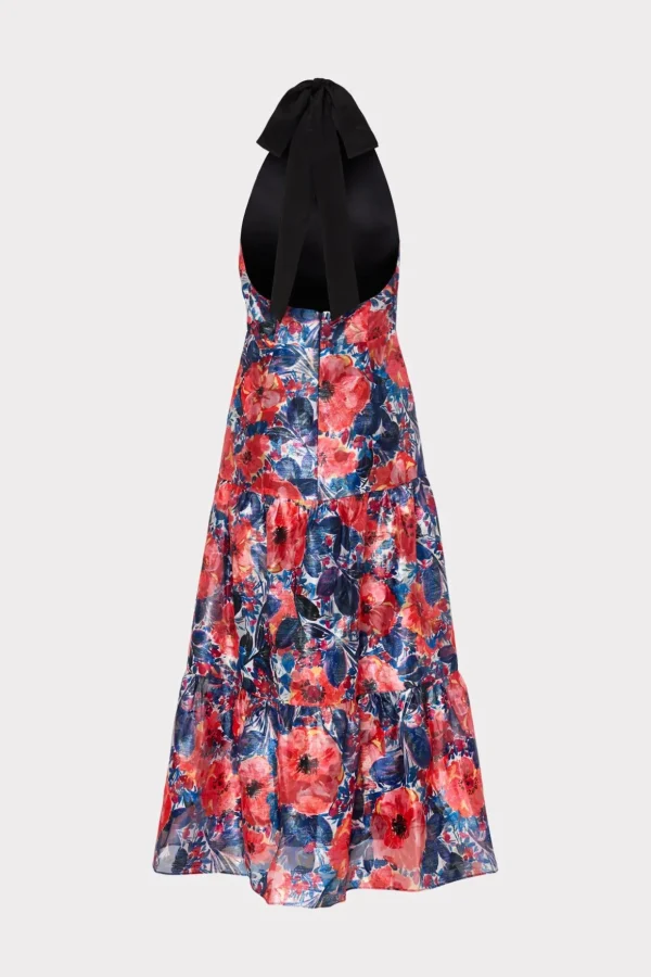 hayden_watercolor_poppy_j_4-1.webp Guest Of Dresses-MILLY Hayden Watercolor Poppy Jacquard Dress Red Multi