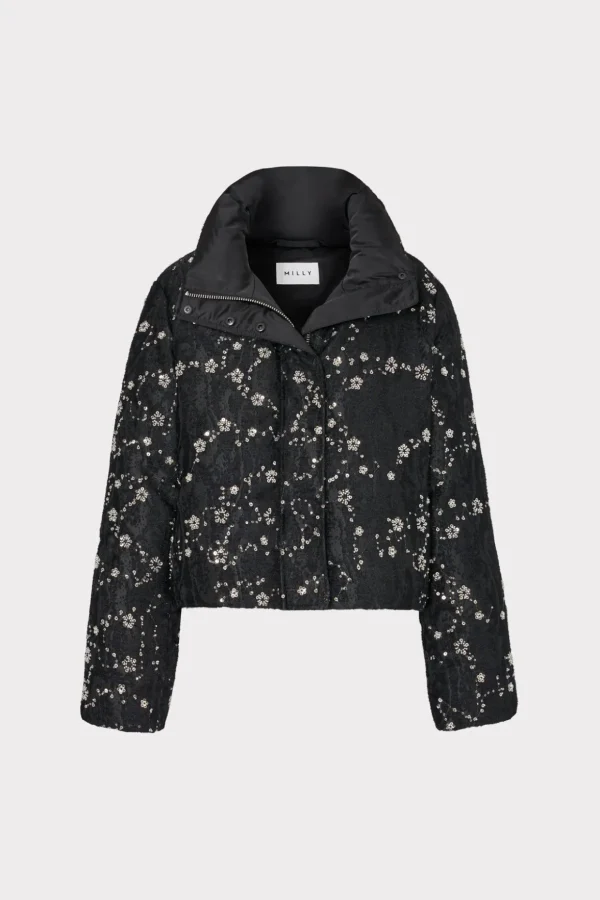 hayes_cropped_beaded_puff_0.webp Coats & Jackets-MILLY Hayes Cropped Beaded Puffer Black