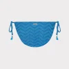 Jumpsuits & Rompers-MILLY Jacquard String Bikini Bottom Blue Multi