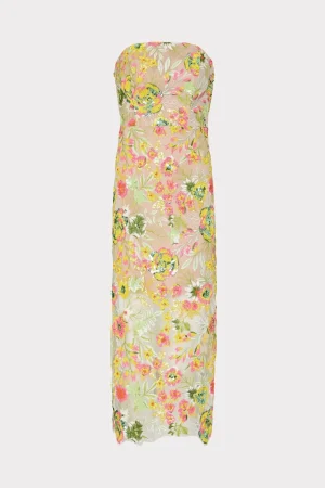 kait_botanical_petals_seq_0-2.webp Evening Gowns-MILLY Kait Botanical Petals Sequins Dress Green Multi