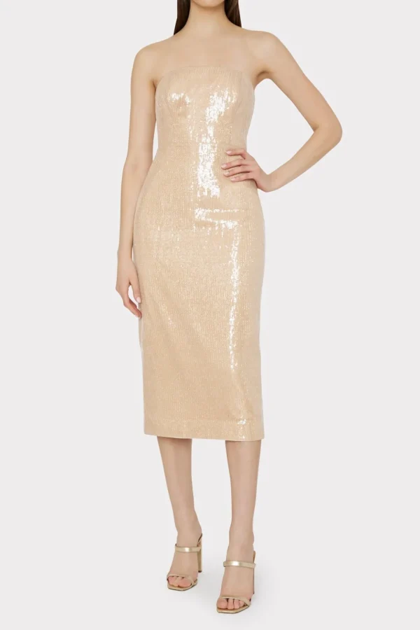 kait_sequin_dress_1.webp Jumpsuits & Rompers-MILLY Kait Sequin Dress Gold