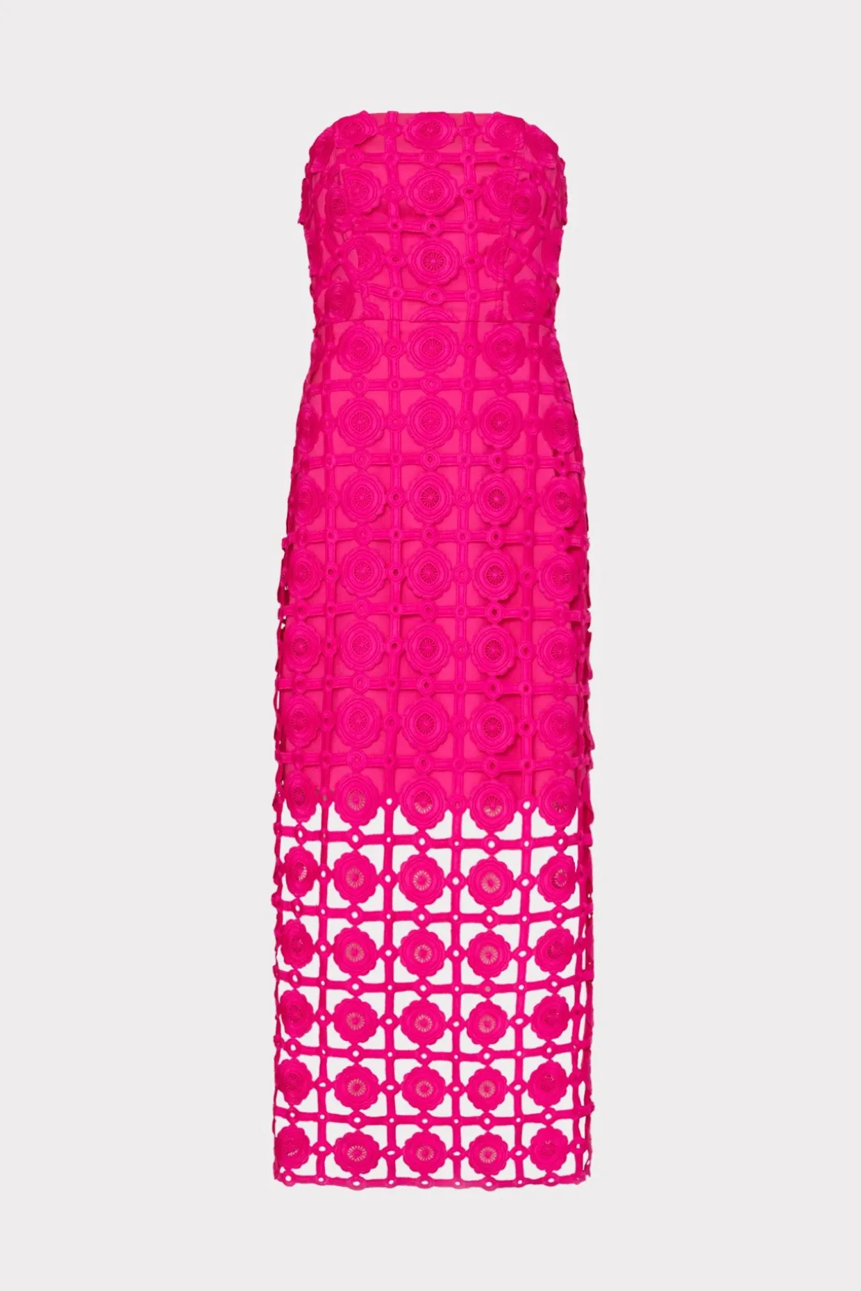 kait_tile_lace_dress_0-2.webp Jumpsuits & Rompers-MILLY Kait Tile Lace Dress Milly Pink