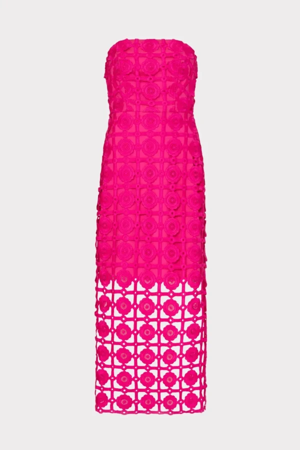 kait_tile_lace_dress_0-7.webp Pink Dresses-MILLY Kait Tile Lace Dress Milly Pink