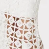 White Dresses-MILLY Kait Tile Lace Dress White