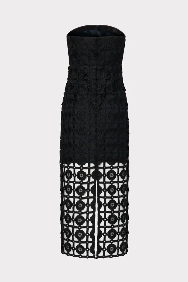 kait_tile_lace_dress_3-6.webp Little Black Dresses-MILLY Kait Tile Lace Dress Black