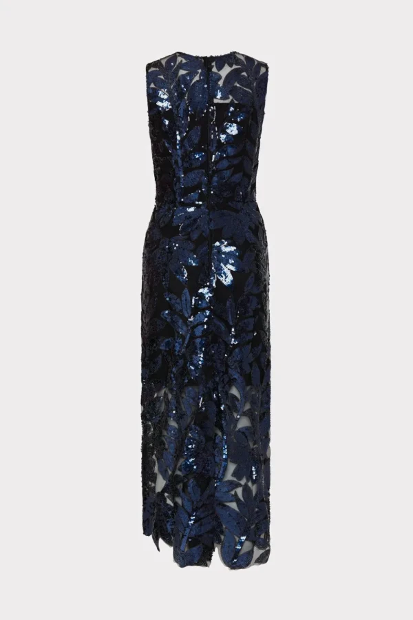 kinsley_floral_sequins_dr_2.webp Jumpsuits & Rompers-MILLY Kinsley Floral Sequins Dress Navy