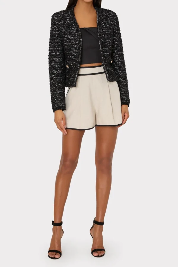knit_textured_boucle_card_1-4.webp Sweaters & Knits-MILLY Knit Textured Boucle Cardigan Jacket Black Multi