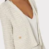 Coats & Jackets-MILLY Knit Textured Boucle Cardigan Jacket Ecru Multi