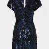 kyla_floral_sequins_dress_3.webp Jumpsuits & Rompers-MILLY Kyla Floral Sequins Dress Navy