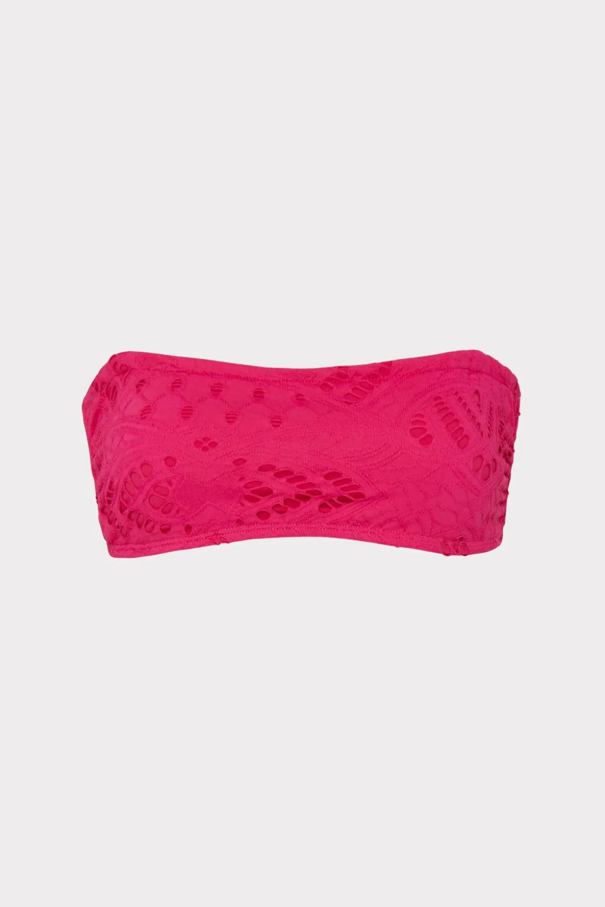 lace_eyelet_bandeau_bikin_0.webp Bikinis-MILLY Lace Eyelet Bandeau Bikini Top Pink