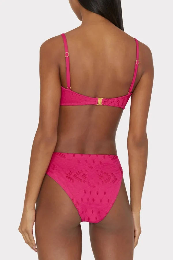 lace_eyelet_bandeau_bikin_5-1.webp Jumpsuits & Rompers-MILLY Lace Eyelet Bandeau Bikini Top Pink