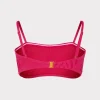 Bikinis-MILLY Lace Eyelet Bandeau Bikini Top Pink