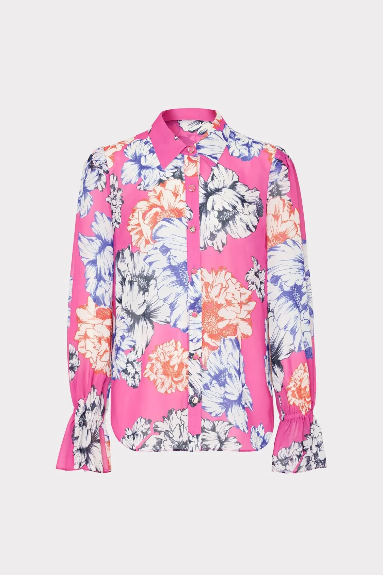 lacey_petals_in_bloom_blo_0-2.webp Jumpsuits & Rompers-MILLY Lacey Petals In Bloom Blouse Pink Multi