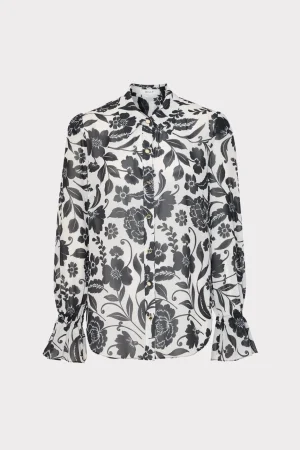 lacey_petals_in_bloom_blo_0-5.webp Tops-MILLY Lacey Petals In Bloom Blouse Black Multi