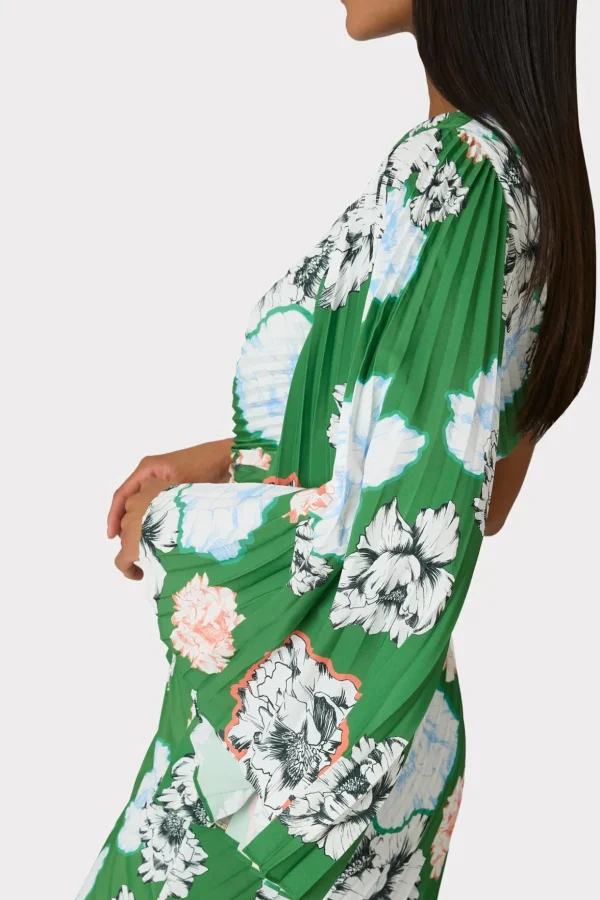 linden_petals_in_bloom_pl_2-1.webp Sundresses-MILLY Linden Petals In Bloom Pleated Dress Green Multi