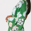 linden_petals_in_bloom_pl_2-2.webp Day Dresses-MILLY Linden Petals In Bloom Pleated Dress Green Multi
