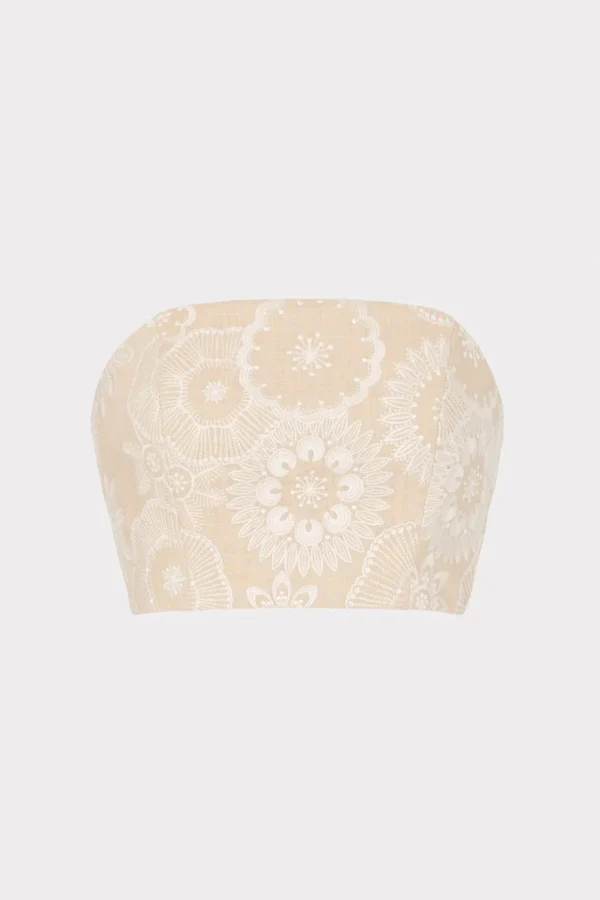 linen_embroidered_crop_to_0-2.webp Tops-MILLY Linen Embroidered Crop Top Natural/Ecru