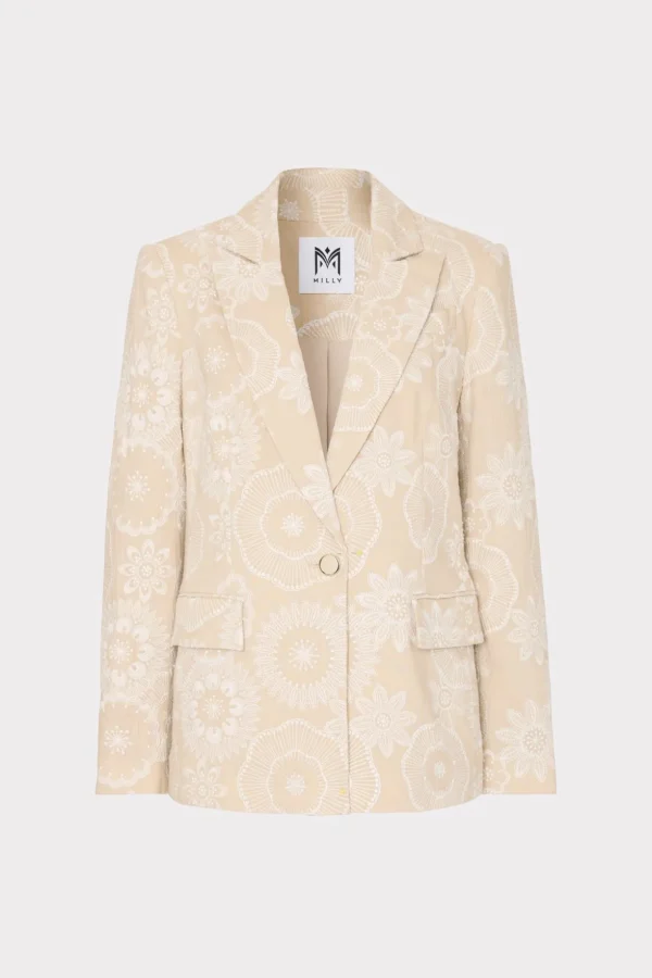 linen_embroidered_jacket_0-3.webp Matching Sets-MILLY Linen Embroidered Jacket Natural/Ecru