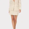 Coats & Jackets-MILLY Linen Embroidered Jacket Natural/Ecru